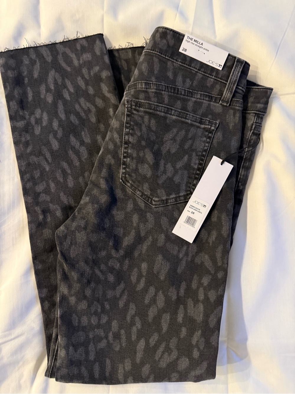 Joe's Jeans The Milla Charcoal Leopard-Print Skinny Jeans